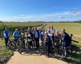 Inauguration d'une nouvelle section verte à Saint-Avé